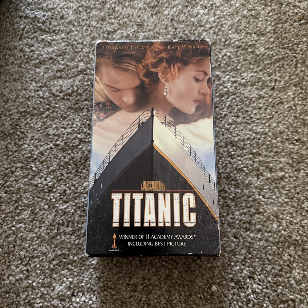 Titanic 1997 Movie VHS Two Cassette Box Set